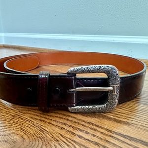 Lucchese Seville Leather Belt Size 40